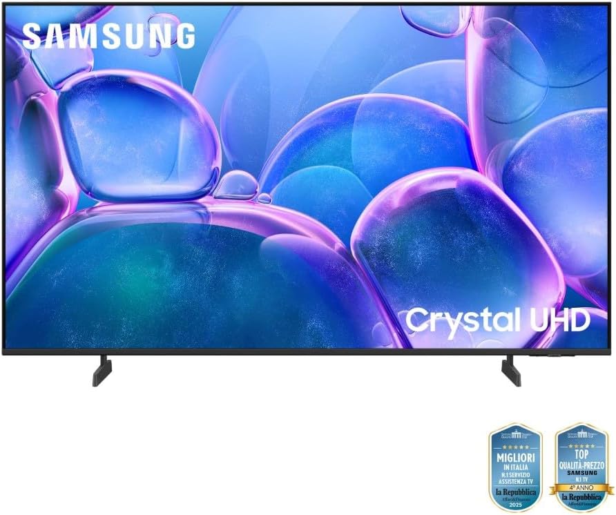 Crystal UHD 4K Smart TV 55'' UE55U7000FUXZT, Crystal 4K Processor, HDR, Smart Experience, OTS Lite & Adaptive Sound, Metal Stream Design, 2025
