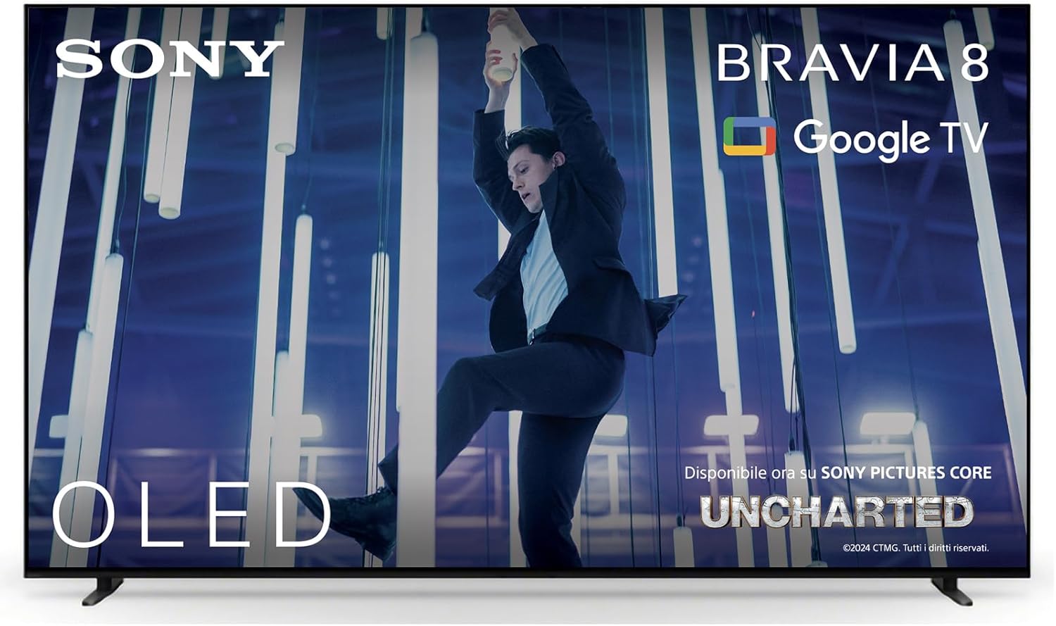BRAVIA 8 OLED 55 Inch 4K HDR Google Smart TV - Gaming Menu for, IMAX Enhanced, Dolby Vision Atmos, Chromecast, AirPlay, 120Hz 55XR80
