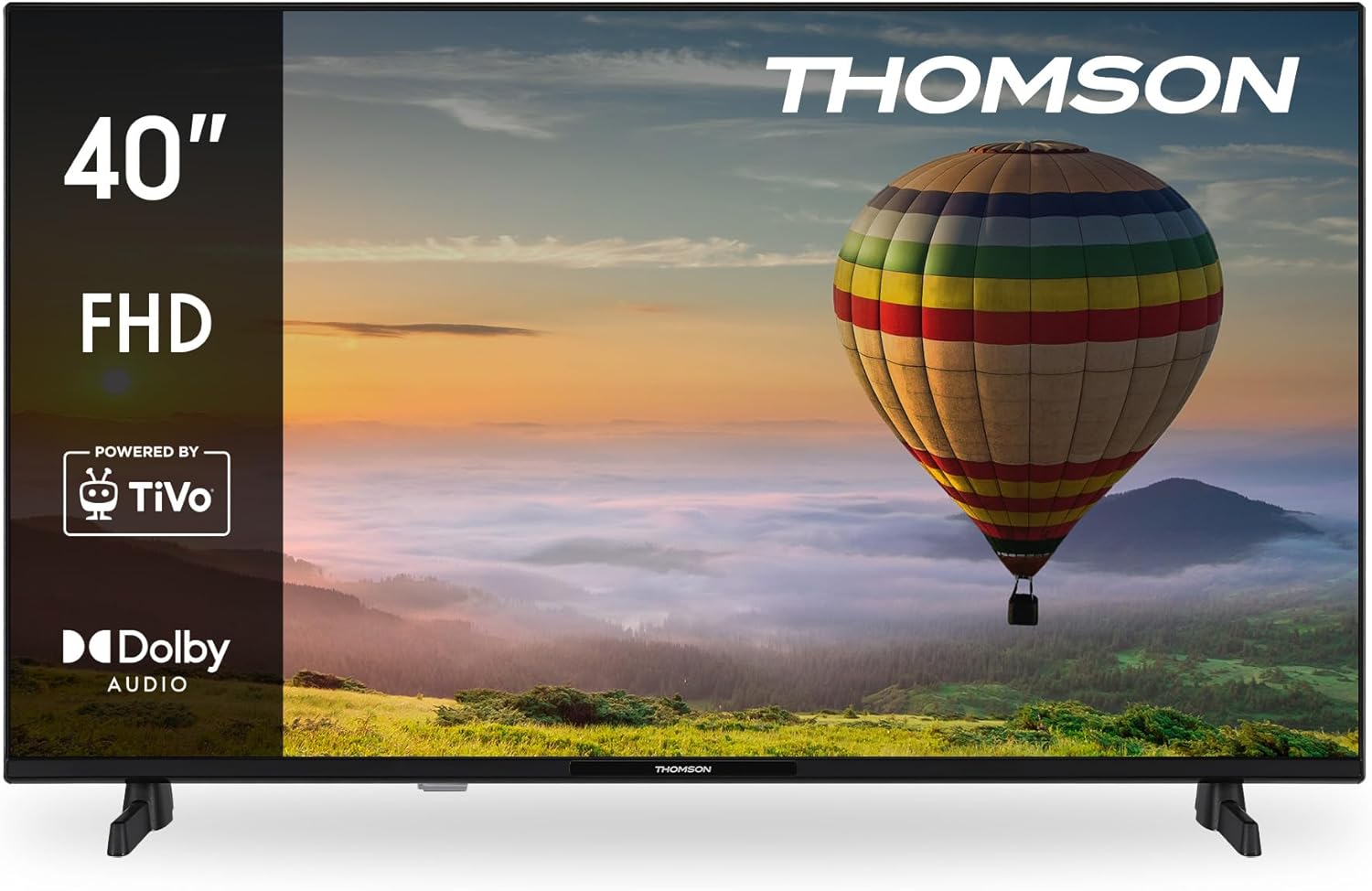 Thomson 40 Inch (100 cm) FHD Smart TV, Wi-Fi, Voice Control, HDR10, Dolby Audio, Triple-Tuner (Cable/Satellite/Antenna), HDMI, USB, 1 GB RAM, 4 GB Flash - 40FT2S35
