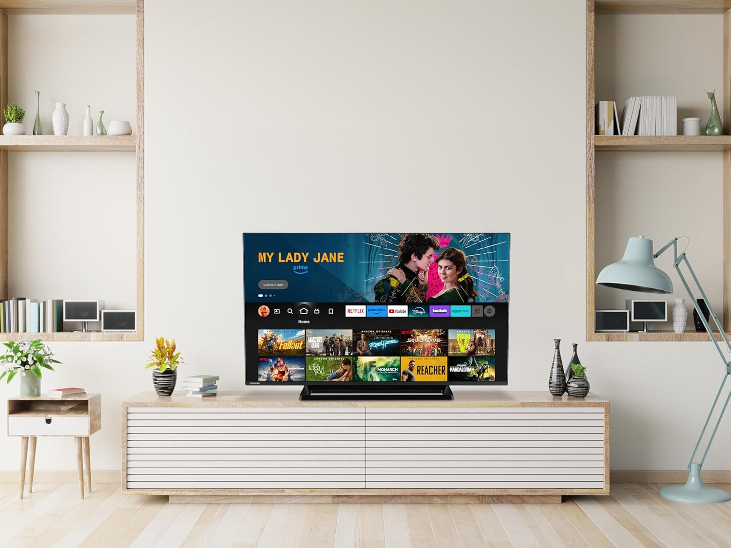 Toshiba Smart Fire TV 43 Inch Ultra HD 43UF3F63DAR, TV 4K 43 Inch with Alexa Built-in, TV LED Compatible with Alexa, DVB-T2, Technology LED, Dolby Vision, HDMI 2.1, Dolby Atmos