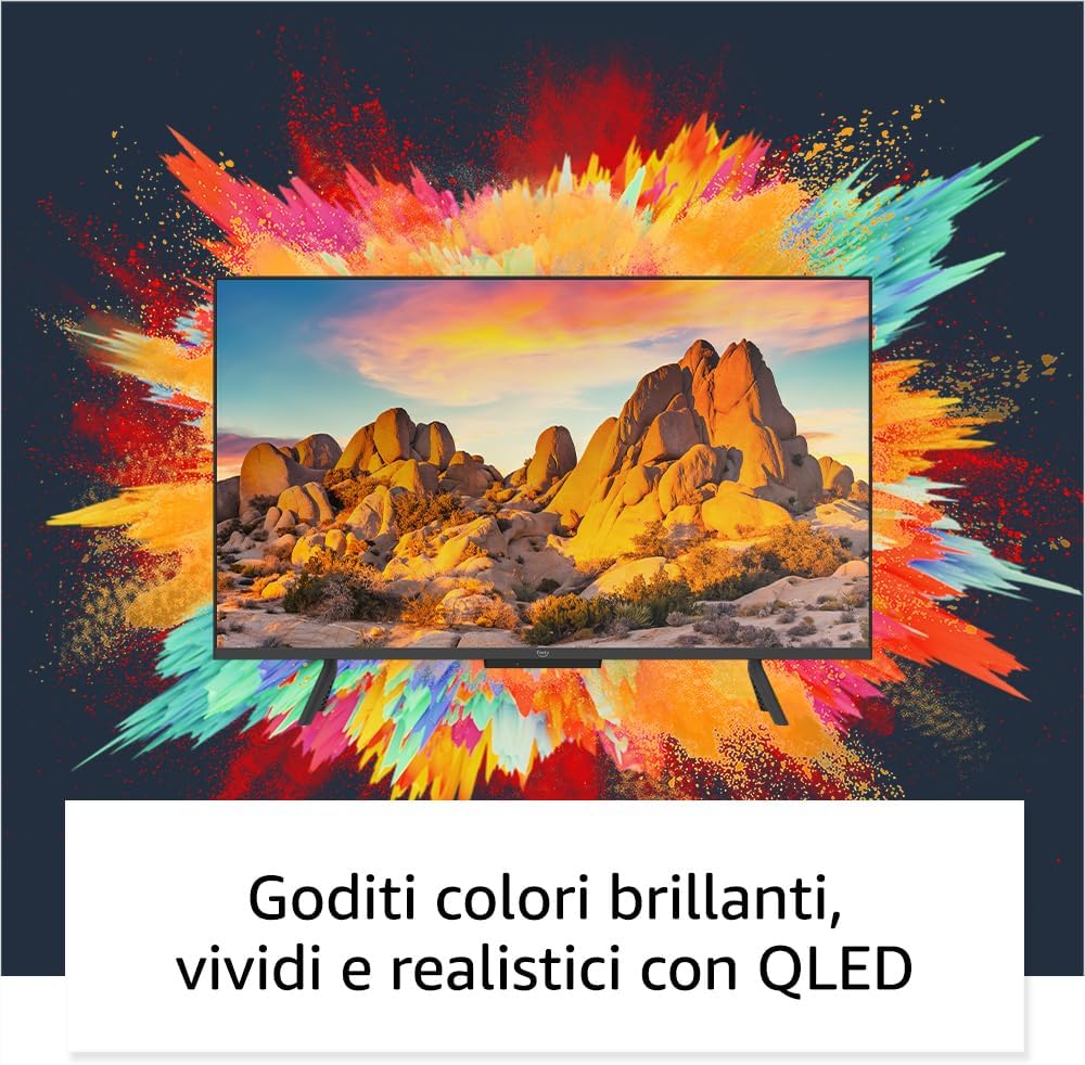 Amazon Fire TV Series Omni QLED - Smart TV 4K UHD, Dolby Vision IQ, Voice Commands with Alexa, 43“