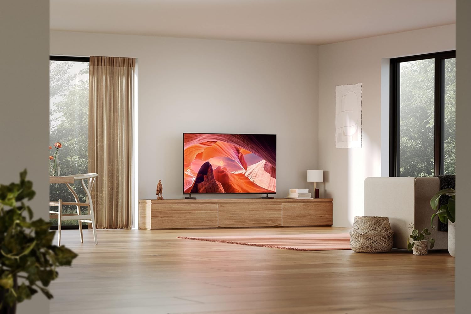 BRAVIA, KD-43X80L, LED, 4K HDR, Google TV, ECO PACK, BRAVIA CORE, Flush Surface Design, Black