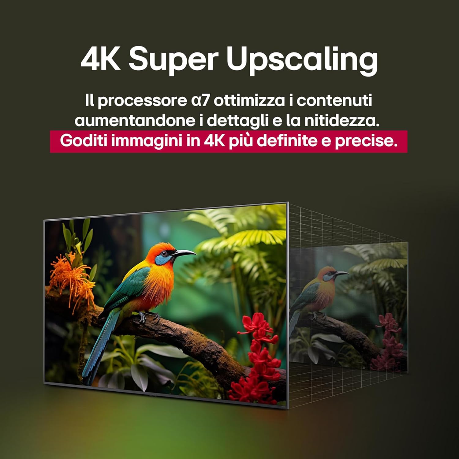 webOS UHD AI UA75 TV 43 Inch, Smart TV 4K Ultra HD, Processore α7 Gen8, webOS with AI, Filmmaker mode, HDR10, Gaming with VRR 4K@60Hz, Game Optimizer, Wi-Fi, 43UA75006LA 2025