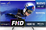 CHiQ TV 40 Inch (100cm) L40M9G, Smart TV, FHD, Google TV, HDR10, DVB-T2, Dolby Audio, Built-in Chromecast, HDMI*3, Frameless in Metal 2025