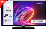TELEFUNKEN 2025 Smart TV 40" Full HD TE40750B49V4DAZ, TV LED 40 Inch with Google Assistant Built-In, Compatible with Google Home, Digital DVB-T2, Dolby Vision HDR10, Android TV, Dolby Audio