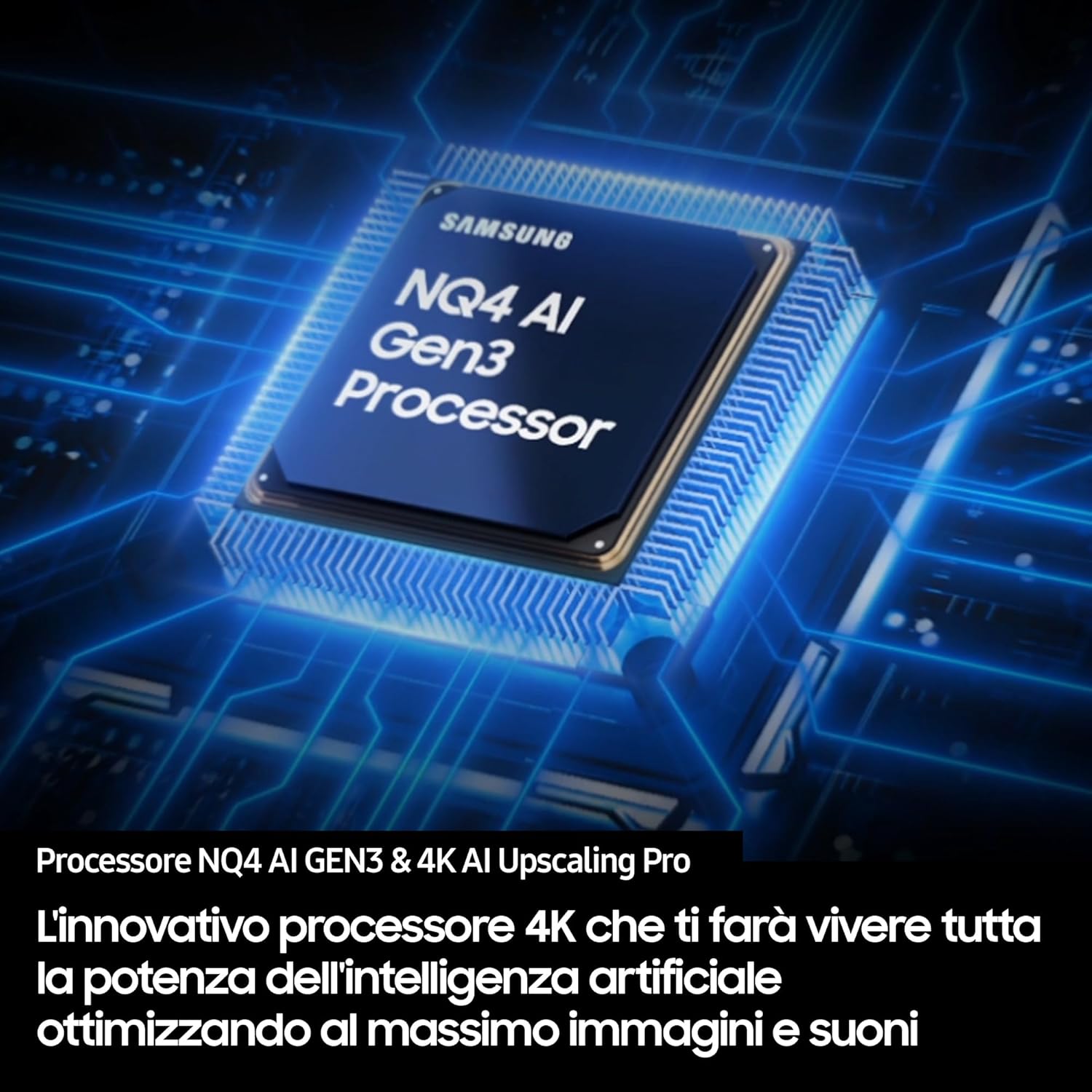 OLED 4K Vision AI Smart TV 65'' QE65S95FAEXZT, NQ4 AI Gen4 Processor, 4K AI Upscaling, Glare Free, Dolby Atmos & OTS+, Infinity One Design, PACCHETTO INTRATTENIMENTO, 2025