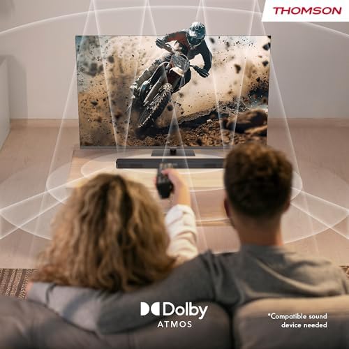 Thomson 43 Inch (109 cm) 4K UHD LED Smart TV with Fire TV, Alexa Voice Control, AirPlay, Wi-Fi, Triple Tuner(Cable/satellite/antenna), Bluetooth 5.0, HDMI, USB, AV in, CI+, 43UF4S35