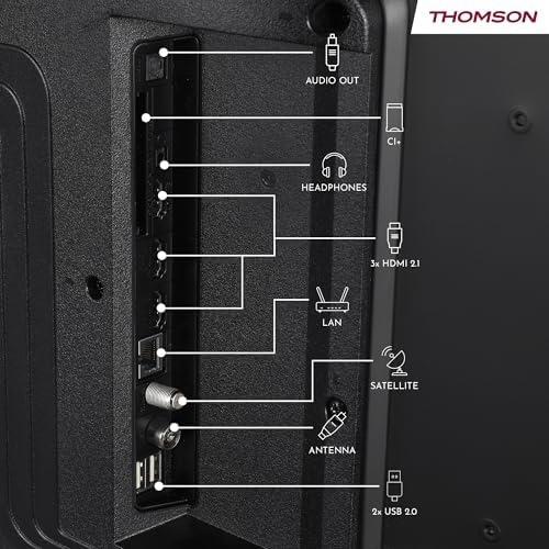 Thomson 43 Inch (109 cm) 4K UHD LED Smart TV with Fire TV, Alexa Voice Control, AirPlay, Wi-Fi, Triple Tuner(Cable/satellite/antenna), Bluetooth 5.0, HDMI, USB, AV in, CI+, 43UF4S35