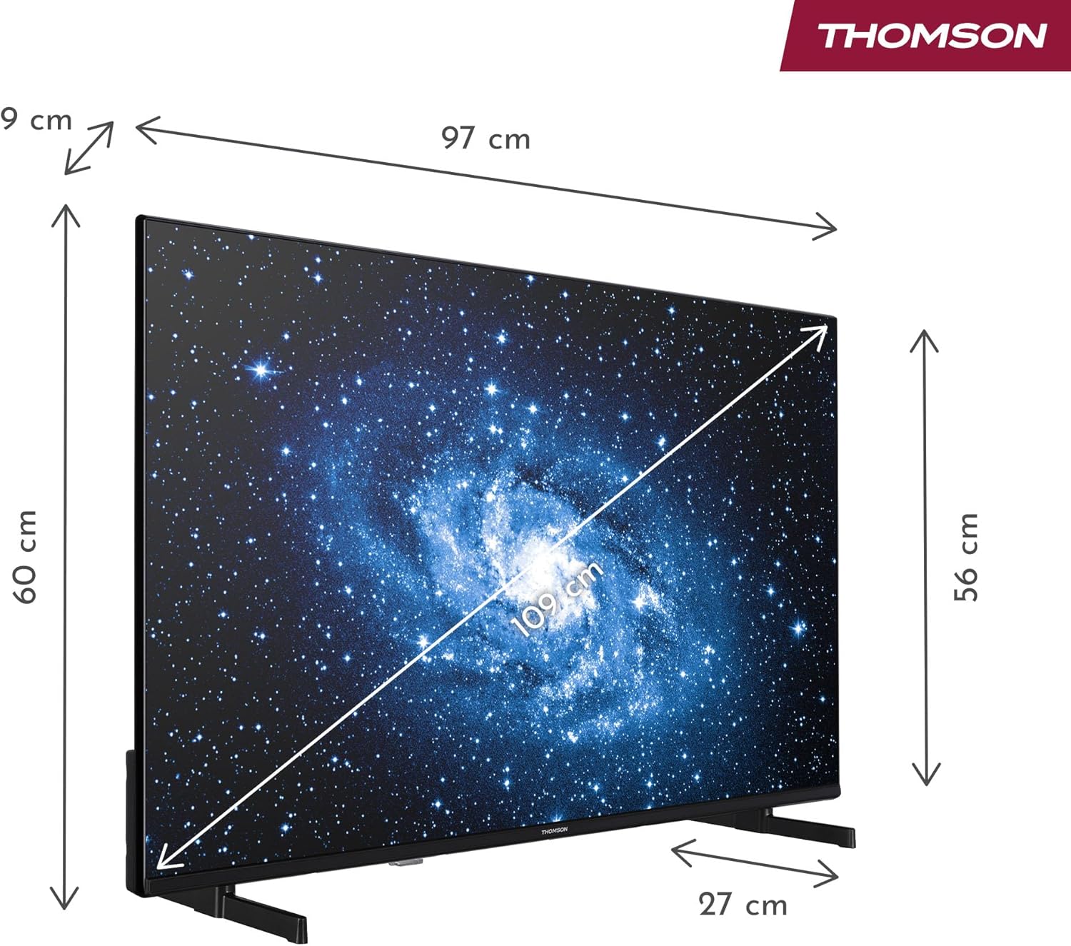 Thomson 43 Inch (109 cm) 4K UHD LED Smart TV with Fire TV, Alexa Voice Control, AirPlay, Wi-Fi, Triple Tuner(Cable/satellite/antenna), Bluetooth 5.0, HDMI, USB, AV in, CI+, 43UF4S35