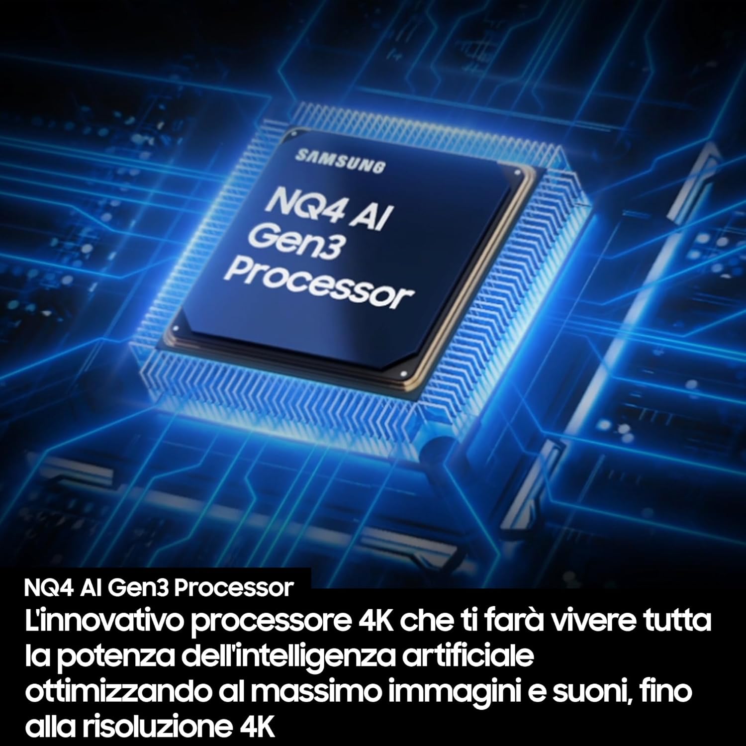 Smart TV 55'' QE55QN94FATXZT Neo QLED 4K Mini LED, NQ4 AI Gen3 Processor, 4K AI Upscaling Pro, Glare Free, Motion Xcelerator 165Hz, Dolby Atmos & OTS+, NeoSlim Design, 2025
