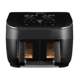Dual Basket Air Fryer 7.6L 1700W 8 Functions Black