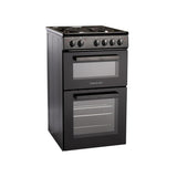Electric Twin Cavity Cooker 93L 4 Zone Solid Plate Hob Black