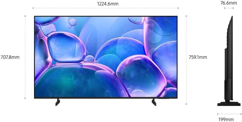 Crystal UHD 4K Smart TV 55'' UE55U7000FUXZT, Crystal 4K Processor, HDR, Smart Experience, OTS Lite & Adaptive Sound, Metal Stream Design, 2025