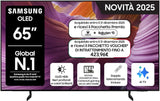 OLED 4K Vision AI Smart TV 65'' QE65S85FAEXZT, NQ4 AI Gen2 Processor, 4K AI Upscaling, Glare Free, Dolby Atmos & OTS Lite, Contour Design, PACCHETTO INTRATTENIMENTO, 2025