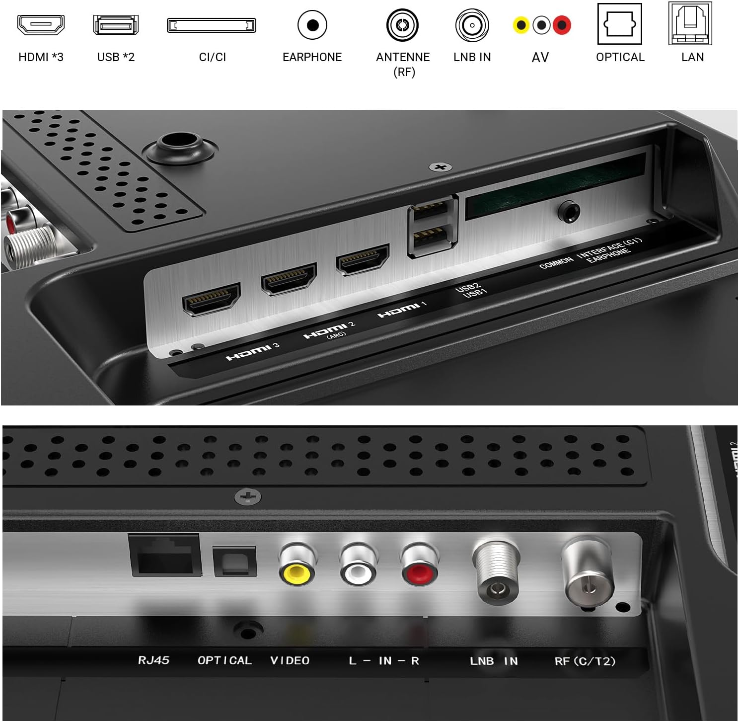 RCA Smart TV 40 Inch VIDAA Full HD Triple Tuner DVB-T/T2-C-S/S2, Wi-Fi, HDMI, USB, CI/CI+, Hotel Mode (VRS40FQ1, 2024)