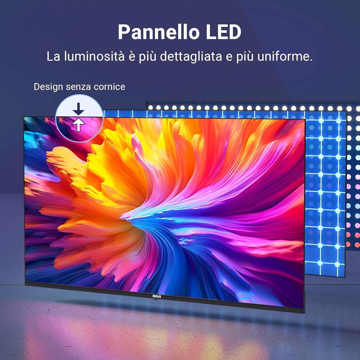 RCA Smart TV 40 Inch VIDAA Full HD Triple Tuner DVB-T/T2-C-S/S2, Wi-Fi, HDMI, USB, CI/CI+, Hotel Mode (VRS40FQ1, 2024)