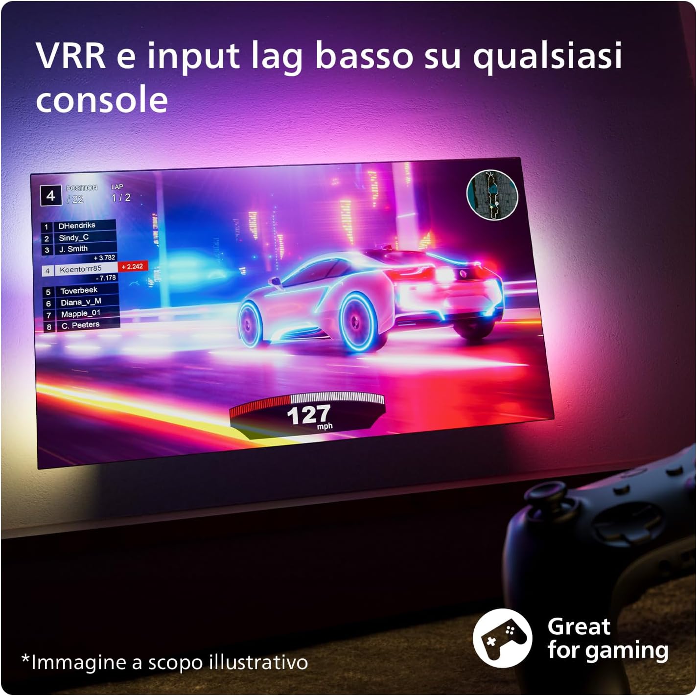 Ambilight 55PUS8109 4K LED Smart TV - Display 55'' with Platform Titan OS, Pixel Precise Ultra HD and Dolby Atmos Sound, Works with Alexa and Google Voice Assistant - Chrome Satinato