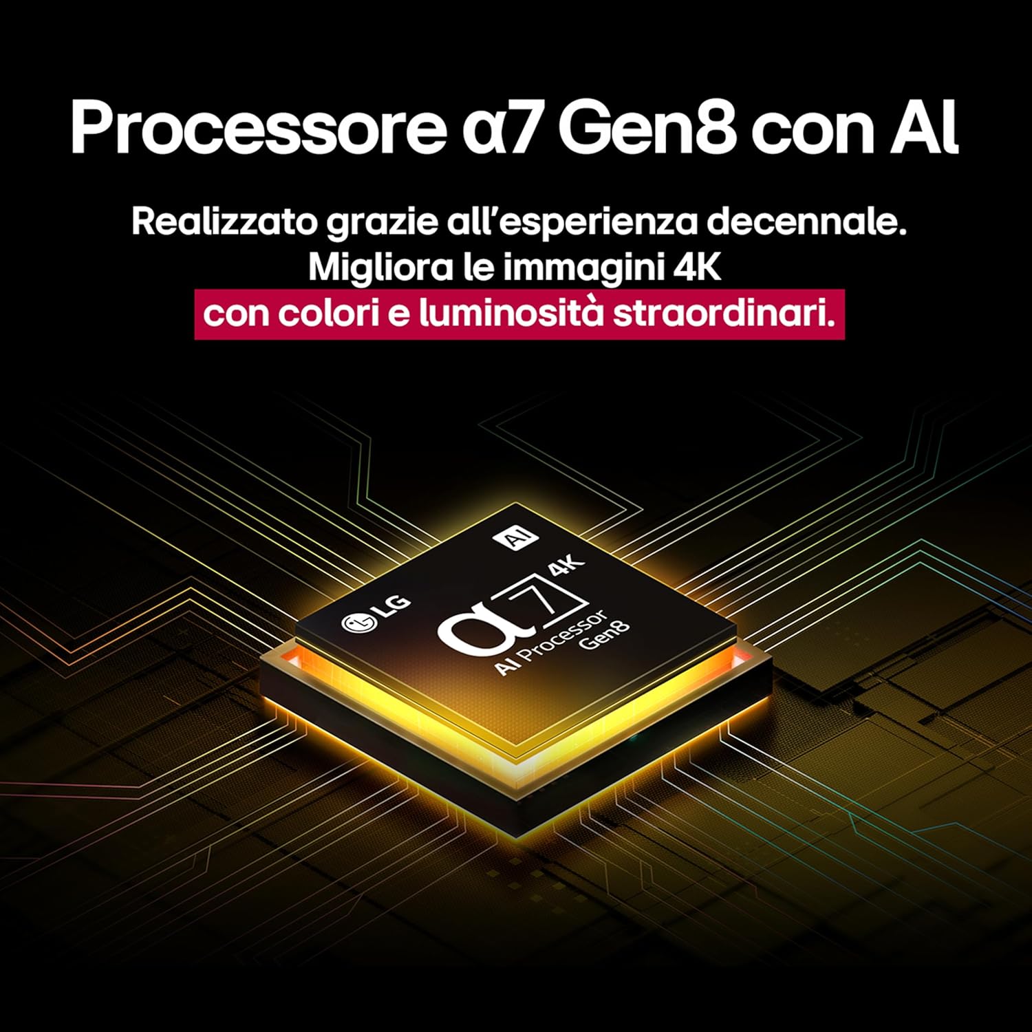 webOS UHD AI UA75 TV 43 Inch, Smart TV 4K Ultra HD, Processore α7 Gen8, webOS with AI, Filmmaker mode, HDR10, Gaming with VRR 4K@60Hz, Game Optimizer, Wi-Fi, 43UA75006LA 2025