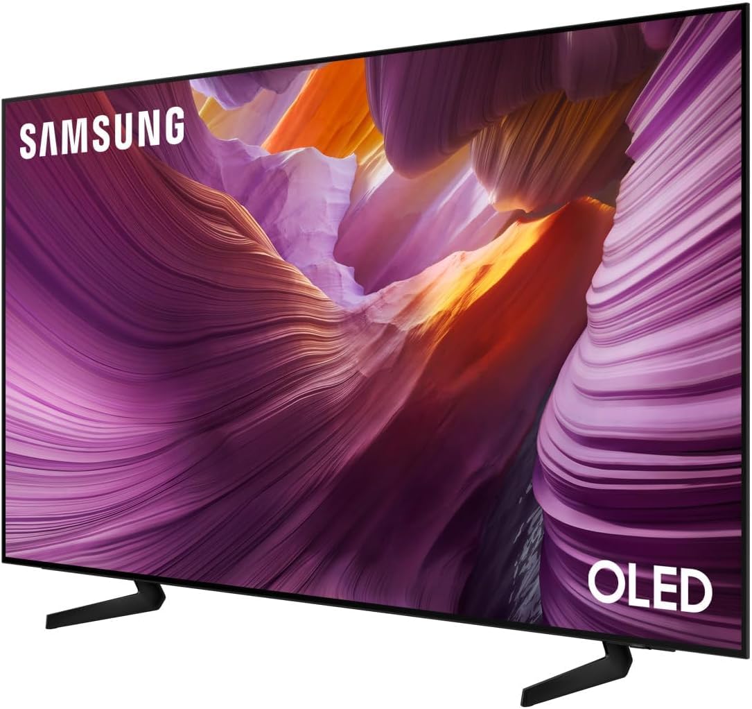 OLED 4K Vision AI Smart TV 65'' QE65S85FAEXZT, NQ4 AI Gen2 Processor, 4K AI Upscaling, Glare Free, Dolby Atmos & OTS Lite, Contour Design, PACCHETTO INTRATTENIMENTO, 2025